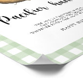 ポテト – おしゃぶり狩りベビーシャワーゲーム ポスター (角)