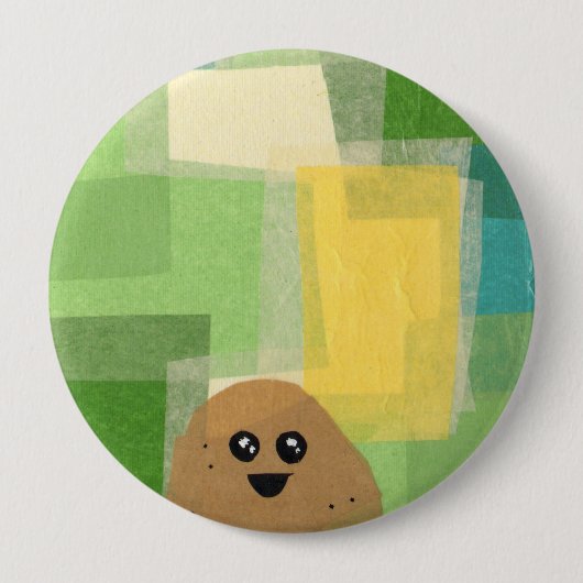 ポテト! Vegetaボタン 缶バッジ (正面)