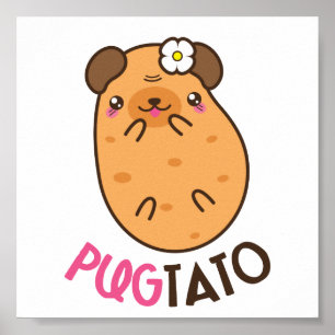 ポテトPugtatoとパグ ポスター