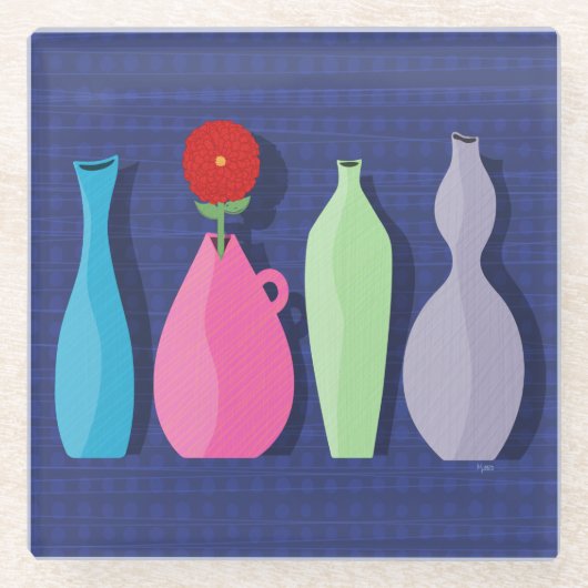 ポテリーガラスコースター ガラスコースター (正面)