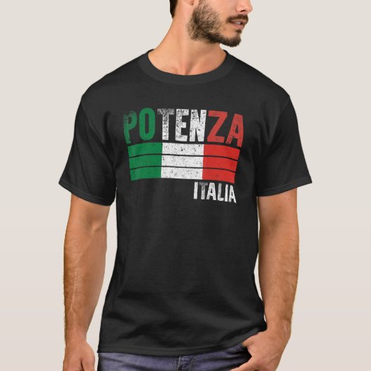ポテンザイタリア国旗メンズウイタリアンムーンズキッズ Tシャツ (正面)
