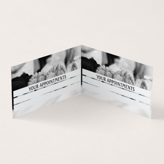 ポディアトシンプルリスト足医療アポイントメント 名刺 (内部)