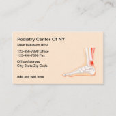 ポディトリストアポイントメント医療名刺 名刺 (正面)