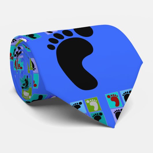 ポディトリストギフトポパートデザインの足 ネクタイ (ロール)