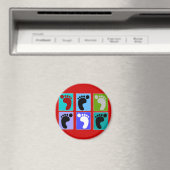 ポディトリストギフトポパートデザインの足 マグネット