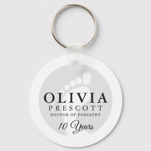 ポディトリストプロフェッショナルリタイアキーチェーン キーホルダー (正面)