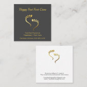 ポディトリストペディキュアキロポジスト気に足 スクエア名刺 (正面/裏面)