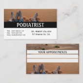 ポディトリストメディカルアポイントメント名刺 予約カード (正面/裏面)