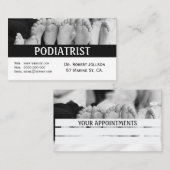 ポディトリストメディカルアポイントメント名刺 予約カード (正面/裏面)