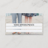 ポディトリストメディカルアポイントメント名刺 予約カード (裏面)