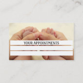 ポディトリストメディカルアポイントメント名刺 予約カード (裏面)