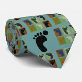 ポディトリスト水彩画メンズタイ金ゴールドブルーへ… ネクタイ (ロール)