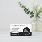 ポディトリスト足とアンキービジネスカード 名刺 (スタンド正面)