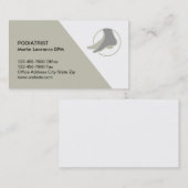 ポディトリスト足ドクターメディカルビジネスカード 名刺 (正面/裏面)