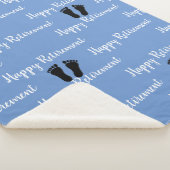 ポディトリスト足パターンブルー シェルパブランケット (3/4)