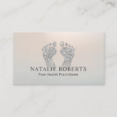 ポディトリスト足マッサージセラピークラシーシルバー 名刺 (正面)