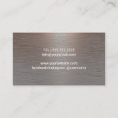 ポディトリスト足マッサージセラピーブラシ銅材 名刺 (裏面)