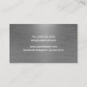 ポディトリスト足マッサージセラピーブラッシュメタル 名刺 (裏面)