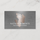 ポディトリスト足マッサージセラピーブラッシュメタル 名刺 (正面)