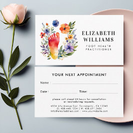 ポディトリスト足医モダン 予約カード