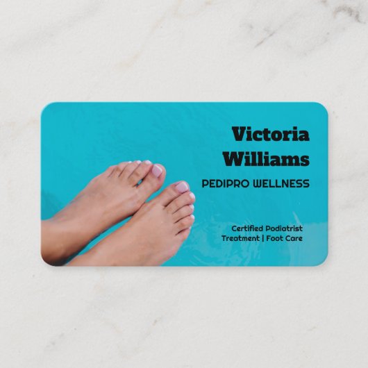 ポディトリスト足気に 名刺 (正面)