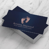 ポディトリスト足衛生開業医ネイビーブルー 名刺