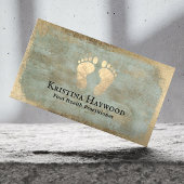 ポディトリスト足衛生開業医ヴィンテージ金ゴールド 名刺