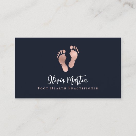 ポディトリスト足衛生開業医QR 名刺 (正面)