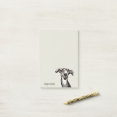 ポデコとガルゴスケッチ白黒と灰色 ポストイット (デスク上)