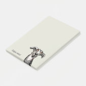 ポデコとガルゴスケッチ白黒と灰色 ポストイット (アングル)