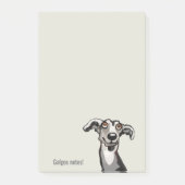 ポデコとガルゴスケッチ白黒と灰色 ポストイット (正面)