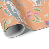 ポデコドッグアンドガルゴコーラルピかわいらしンク ラッピングペーパー (ロールコーナー)