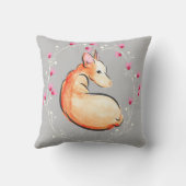 ポデコドッグウォーターカラーソフトグレーフローラ クッション (裏面)