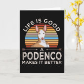 ポデコドッグギフトアイディア カード (黄色い花)