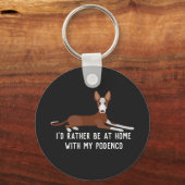ポデコパーソナライズされたドッグ キーホルダー (正面)