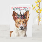 ポデングペケノドクィーンデイおもしろい誕生日 カード (黄色い花)