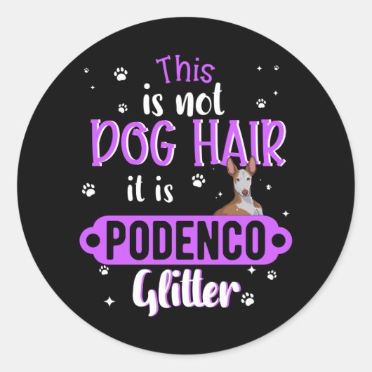 ポデンコグレイハウンドグッズおもしろいギフトアイディア ラウンドシール (正面)