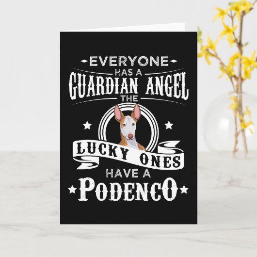 ポデンコドッグギおもしろいフトアイディア カード (黄色い花)