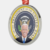 ポトゥス・ジョーバイデン氏大統領の・クリスマスツリー メタルオーナメント (左)