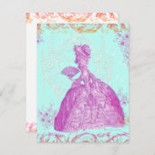 ポトゥーリデマリー・アントワネットカスタム発表 招待状 (正面/裏面)