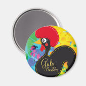 ポトクールガルの雄鶏#01 - Galo de Barcelos マグネット (正面/裏面)