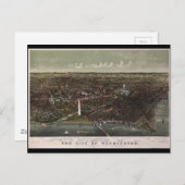 ポトマックから北を見るワシントンD.C. (1892) ポストカード (正面/裏面)