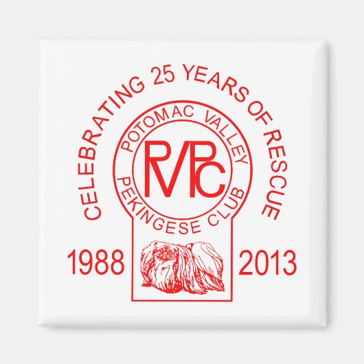 ポトマックバレーペキンゲスクラブレスキュー マグネット (正面)