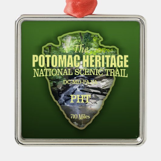 ポトマック伝統トレイル(矢印) メタルオーナメント (正面)