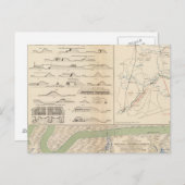 ポトマック作戦の陸軍チャールストン・ハーバー ポストカード (正面/裏面)