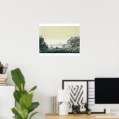 ポトマック川のビュー山バーノン(colou) ポスター (ホームオフィス)