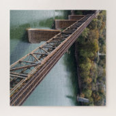 ポトマック川の空中写真鉄道線路 ジグソーパズル (横)