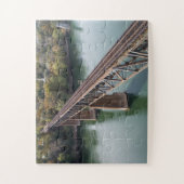 ポトマック川の空中写真鉄道線路 ジグソーパズル (縦)
