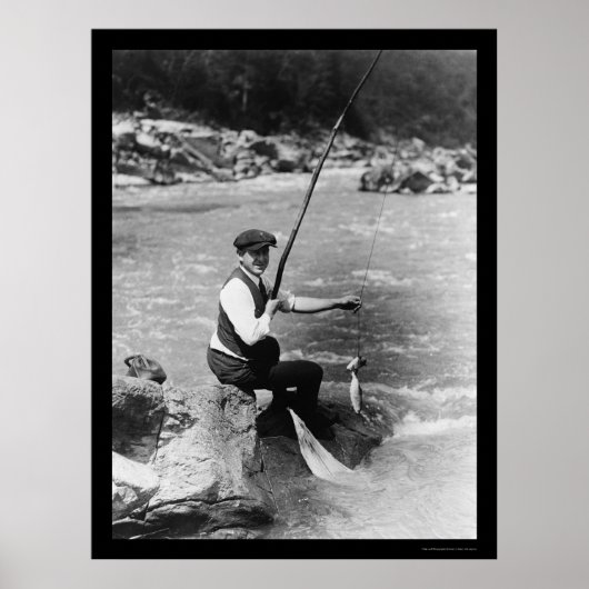 ポトマック川の魚釣り1919 ポスター (正面)