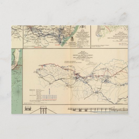 ポトマック陸軍作戦 ポストカード (正面)